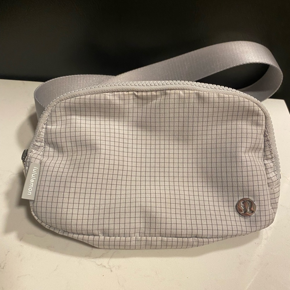 Lululemon Grey Grid Everywhere Belt Bag